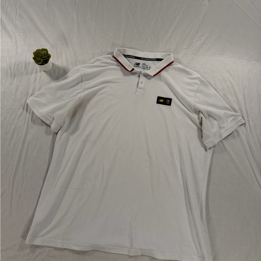 AS Roma New Balance Polo Shirt Size XXL